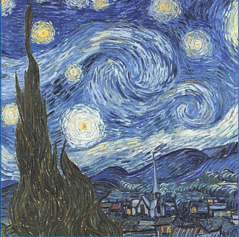 The Starry Night by Vincent van Gogh which I use for my profile picture.
